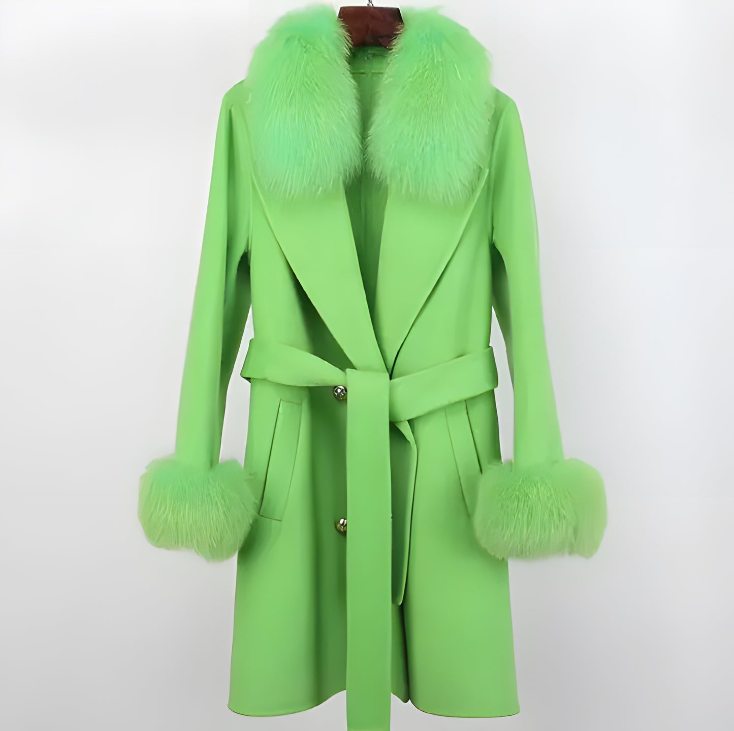 Woolen Long Overcoat